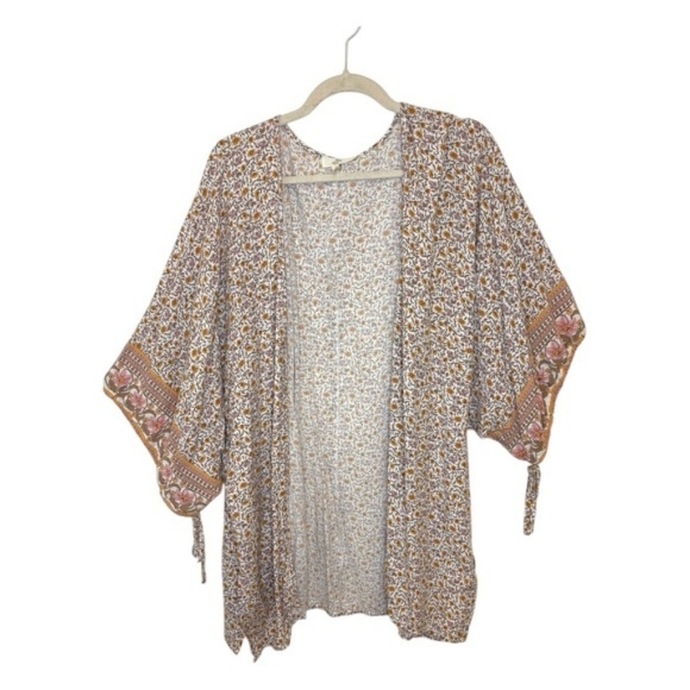 Entro Floral Print Boho Kimono